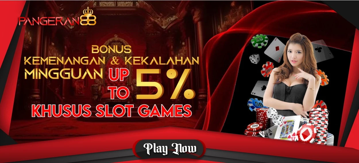 BONUS KEMENANGAN MINGGUAN UP TO 5% (KHUSUS SLOT)