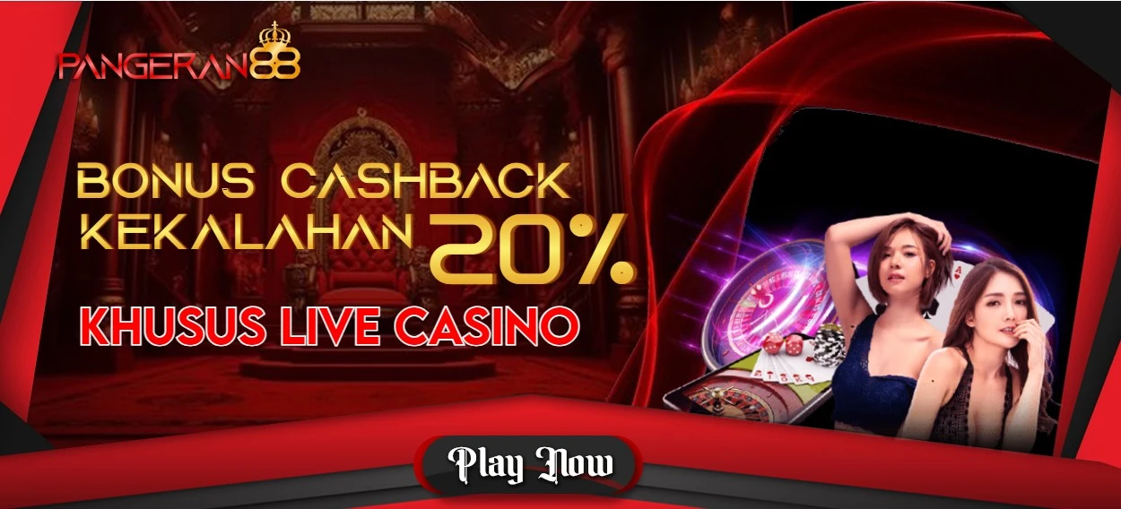 BONUS CASHBACK MINGGUAN KHUSUS LIVE CASINO